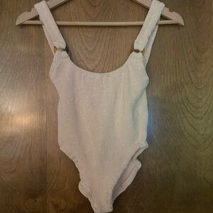 Hunza G White One Piece Swimsuit